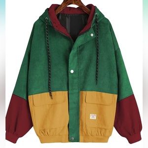 multicolor corduroy jacket